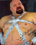 BASTIAN BOOGER AUTOGRAPHED COLOR 8 x 10 WWE WRESTLING PHOTO