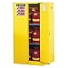 Justrite Sure-Grip EX Safety Cabinet for Flammable Liquids, 2 Self-Closing Doors, Steel, Yellow