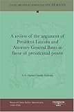 A review of the argument of President Lincoln and Attorney General Bates in favor of presidential power