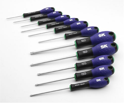 SK Hand Tools 83541A 11-Piece Expert2 Torx Screwdriver Set