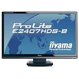 iiYama PLE2407HDS-B1 Ecran PC LCD Full HD 24" wide HDMI (HDCP) multimedia 2 ms Noirpar Iiyama