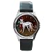Limited Edition Violano Round Leather Watch Dalmatian Dog Santa Christmas
