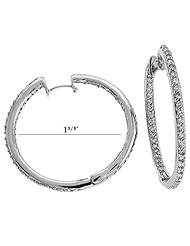 White Gold Hoop Earring