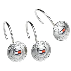 Tommy Hilfiger Annapolis TH Rivet Shower Curtain Hooks