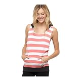 Roxy Chill Out Juniors Hooded Racerback Tank Top - Pink Stripe (X-Large) Roxy Chill Out Juniors Hooded Racerback Tank Top - Pink Stripe (X-Large)