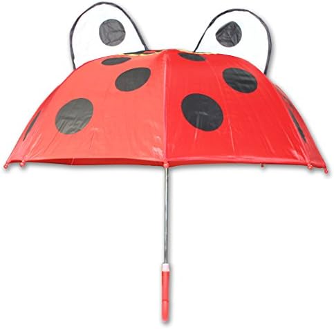 Taitanlic Fantastic Animal Folding Rainy Day Umbrella For Kids 18 Inch- Ladybug