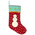 Corduroy Stocking with Snowman - Blue (20")