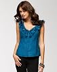 Sleeveless Ruffle Dotted Top main image
