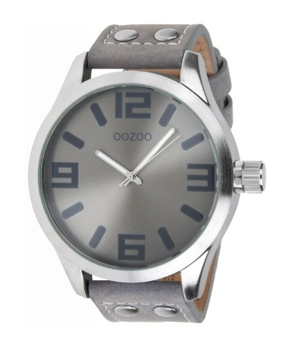 Oozoo - XXL Herrenuhr mit Lederband