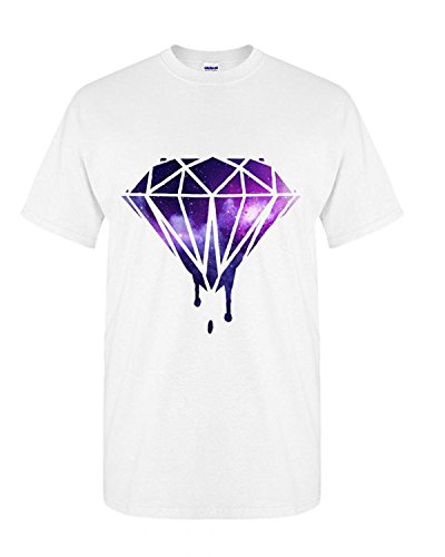 Artix Men's Galaxy Diamond T-Shirt Large White