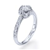0.60CaratD-E/SI1-SI2RoundCutDiamondSolitaire18kWhiteGoldEngagementRing