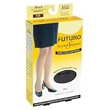 Futuro Beyond Support Ultra Sheer Pantyhose Plus, Black/Mild/French-Cut Lace Panty, 1-Pair Boxes (Pack of 2)