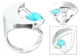  : AMAZONITE RING MYSTIC MOON 7.0