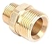 Forney 75117 Pressure Washer Accessories, Male Screw Nipple, M22M-by-3/8-Inch Male NPT