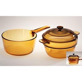 Glass-Ceramic Double Pot Set (3 pieces)