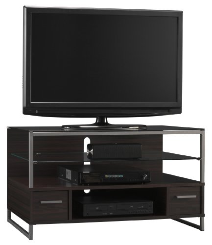 Bush Furniture Myspace Collection, TV Stand, Mocha Zebra Wood