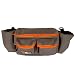 Diaper Dude Mini Diaper Bag, Gray With Orange Zippers