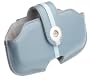 Leather Side Pouch for T-Mobile Sidekick Phone, Blue/Blue