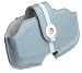Leather Side Pouch for T-Mobile Sidekick Phone, Blue/Blue