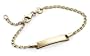14k Yellow Gold Adjustable Baby Identification Bracelet, 6"