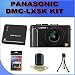 Panasonic 10.1MP Digital Camera (Black) +Battery+Lens Cleaning Kit+ Tripod, BigVALUEInc Accessory Saver Battery Bundle