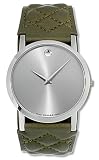 Movado Midsize 605690 Museum Quilted Satin Strap Watch