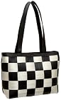 HARVEYS Checkered Large Tote,Black/White,one size