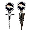 Denver Broncos Cork Screw and Wine Bottle Topper Set NFL Football