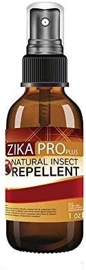 Zika Pro Plus Insect Repellent Spray| 1oz Pump Spray | All Natural Bug Spray to Protect against Mosquitoes and insects that can carry Zika and West Nile Virus Diseases.