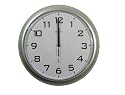 'Cadiz' Silver Radio Controlled Wall Clock
