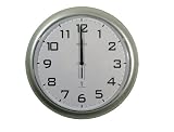  Cadiz  Silver Radio Controlled Wall Clock