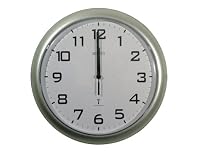 'Cadiz' Silver Radio Controlled Wall Clock