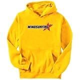 Windsurfing Usa Star Sports Mens Hoodie (Yellow, Sizes X-Small - XXX-Large)
