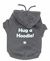 'Hug a Hoodie' Grey Dog Hoodie from K9 by Igloo Designs (xsmall)