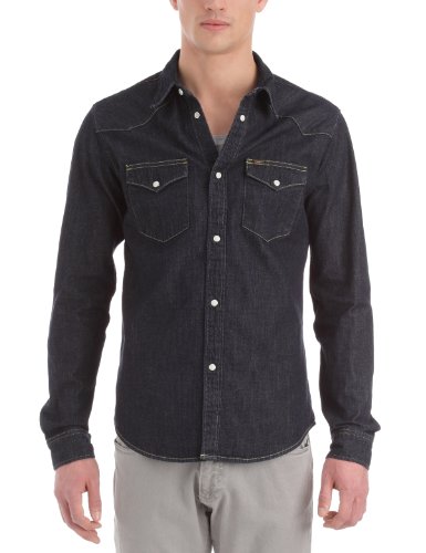 Lee Herren Hemden/ Freizeit  SLIM WESTERN - L643AFCW, Gr. 44/46 (S), Blau (STONE RINSE) Preisvergleich