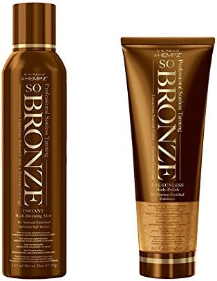 So Bronze Instant Body Bronzing Mist 7.5 oz &amp; Pre Sunless Body Polish 8.5 oz Set