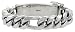 Gent's Sterling Silver 5/8 (16 mm) Wide, Hand Made Figaro ID Link Bracelet,
