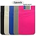 BIAJIYA Phone Card Holder Silicone Wallet, Stick-on ID Credit Card Pocket for Smartphones(iPhone/Android/Samsung Galaxy)