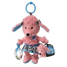 Infantino - Lola the Poodle - Ideal for Cots, Prams, Pushchairs and Strollers - The Ultimate Baby Toy