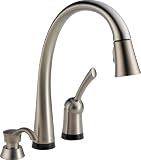 Delta 980T-SSSD-DST Pilar Touch-Activated Single Handle Pull-Down Kitchen Faucet with ToucH2O includ