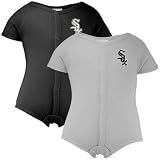 Chicago White Sox Newborn Black and Gray 2-piece Hanger Creeper