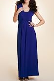Per Una Front Twist Plain Maxi Dress [T62-5196G-S]