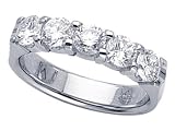 1.25 cts Round Diamonds Band - Platinum, 18kt White or Yellow Gold