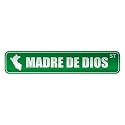 " MADRE DE DIOS ST " STREET SIGN CITY PERU