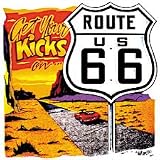 Get Your Kicks/Route 66 Womens Scoop Neck T-Shirt