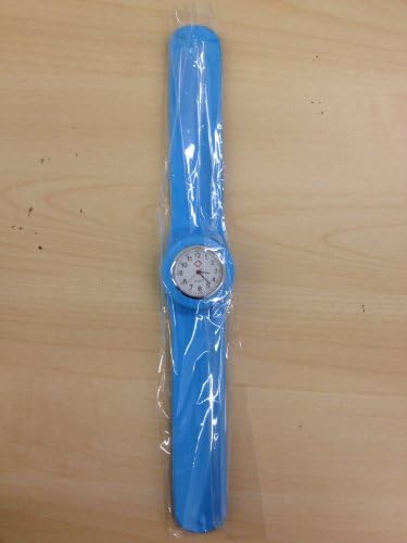 Light Blue Fancy Slap Watch Teen or Adult Sized
