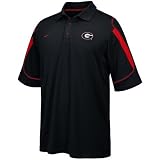 Nike Georgia Bulldogs Black Stiff Arm 2008 Coaches Sideline Polo