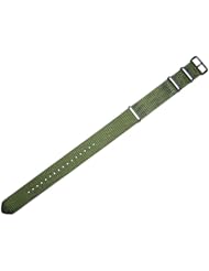 18mm NATO MOD G10 Olive Drab Green Nylon Military Watch Band Strap