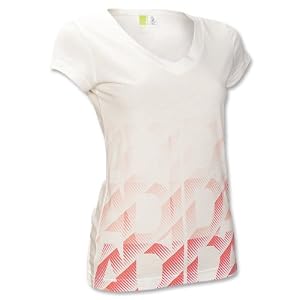 Buy adidas Ladies V-Neck T-Shirt (White) by adidas