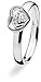 SPINNING Jewelry Damenring 925 Sterling Silber MAX *BLOOMING HEART* Zirkonia
